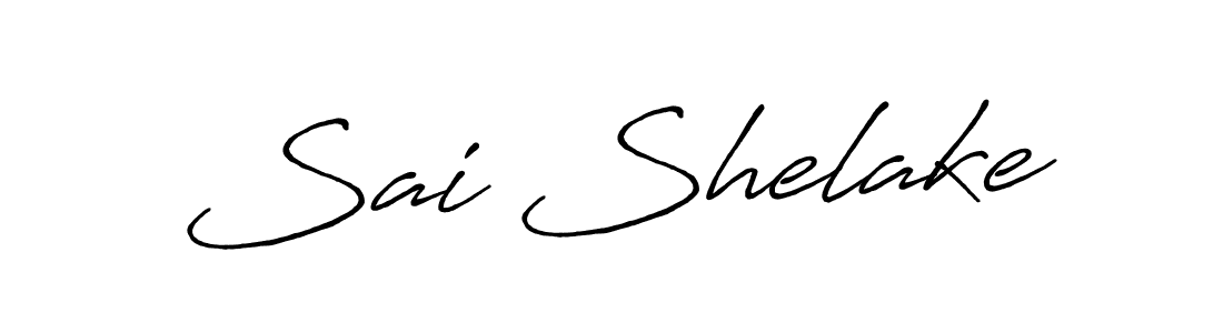 How to make Sai Shelake signature? Antro_Vectra_Bolder is a professional autograph style. Create handwritten signature for Sai Shelake name. Sai Shelake signature style 7 images and pictures png