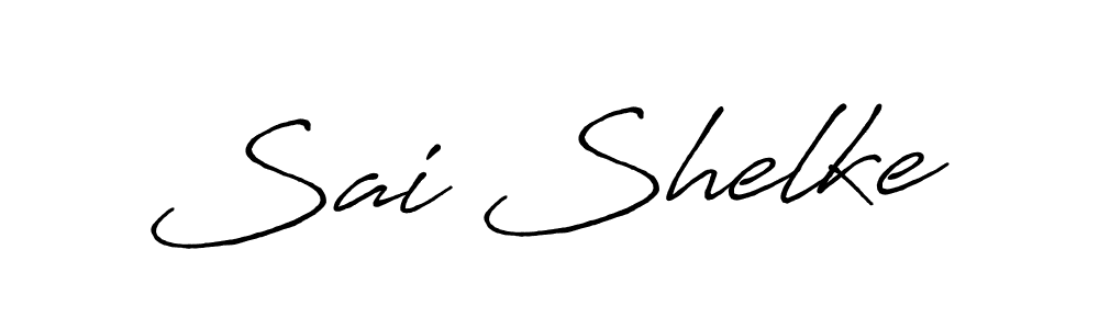 Make a beautiful signature design for name Sai Shelke. With this signature (Antro_Vectra_Bolder) style, you can create a handwritten signature for free. Sai Shelke signature style 7 images and pictures png