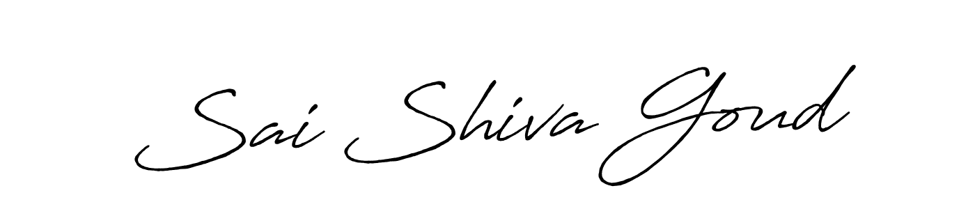 Make a beautiful signature design for name Sai Shiva Goud. With this signature (Antro_Vectra_Bolder) style, you can create a handwritten signature for free. Sai Shiva Goud signature style 7 images and pictures png