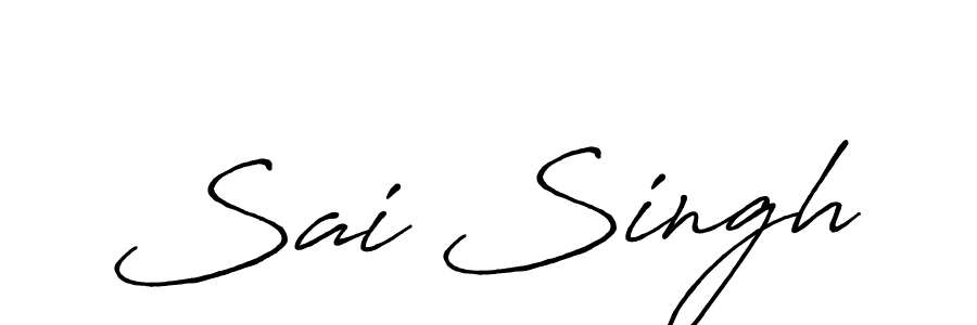 This is the best signature style for the Sai Singh name. Also you like these signature font (Antro_Vectra_Bolder). Mix name signature. Sai Singh signature style 7 images and pictures png