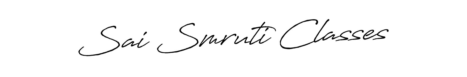 It looks lik you need a new signature style for name Sai Smruti Classes. Design unique handwritten (Antro_Vectra_Bolder) signature with our free signature maker in just a few clicks. Sai Smruti Classes signature style 7 images and pictures png