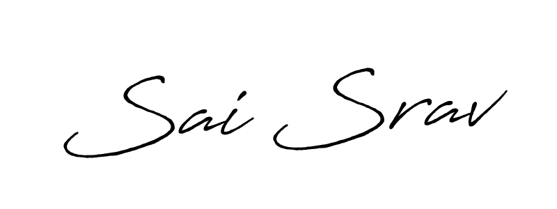Create a beautiful signature design for name Sai Srav. With this signature (Antro_Vectra_Bolder) fonts, you can make a handwritten signature for free. Sai Srav signature style 7 images and pictures png