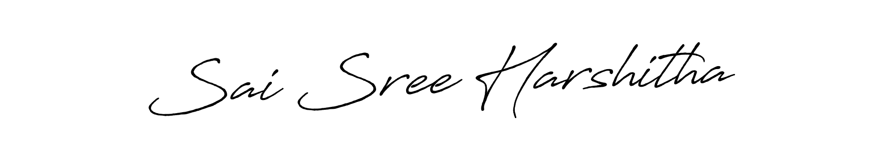 Similarly Antro_Vectra_Bolder is the best handwritten signature design. Signature creator online .You can use it as an online autograph creator for name Sai Sree Harshitha. Sai Sree Harshitha signature style 7 images and pictures png