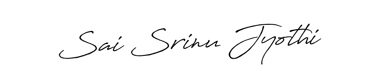 Make a beautiful signature design for name Sai Srinu Jyothi. With this signature (Antro_Vectra_Bolder) style, you can create a handwritten signature for free. Sai Srinu Jyothi signature style 7 images and pictures png