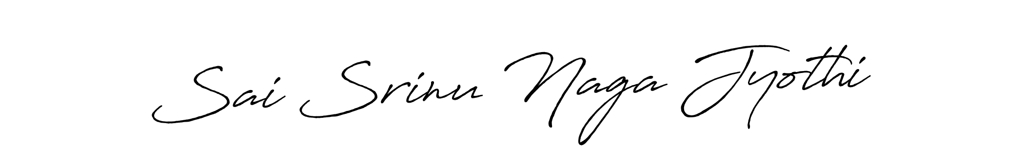Create a beautiful signature design for name Sai Srinu Naga Jyothi. With this signature (Antro_Vectra_Bolder) fonts, you can make a handwritten signature for free. Sai Srinu Naga Jyothi signature style 7 images and pictures png