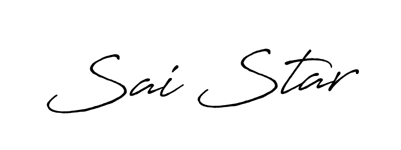 How to make Sai Star name signature. Use Antro_Vectra_Bolder style for creating short signs online. This is the latest handwritten sign. Sai Star signature style 7 images and pictures png