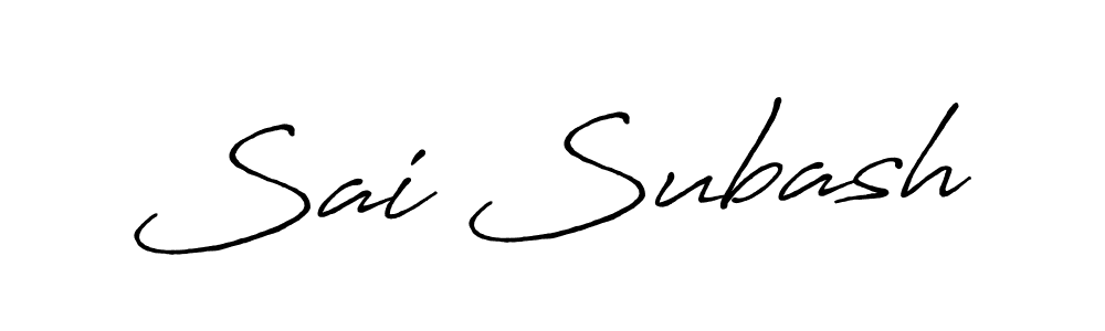 Make a beautiful signature design for name Sai Subash. Use this online signature maker to create a handwritten signature for free. Sai Subash signature style 7 images and pictures png