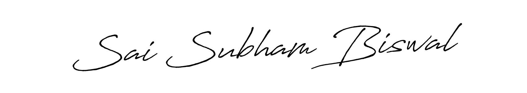 Also You can easily find your signature by using the search form. We will create Sai Subham Biswal name handwritten signature images for you free of cost using Antro_Vectra_Bolder sign style. Sai Subham Biswal signature style 7 images and pictures png