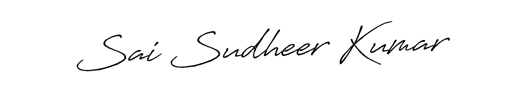 Sai Sudheer Kumar stylish signature style. Best Handwritten Sign (Antro_Vectra_Bolder) for my name. Handwritten Signature Collection Ideas for my name Sai Sudheer Kumar. Sai Sudheer Kumar signature style 7 images and pictures png