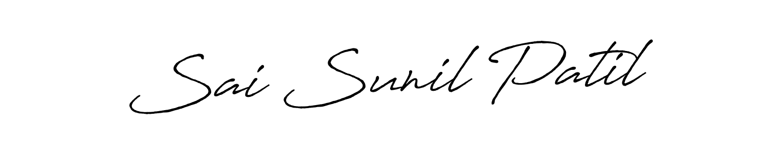 How to make Sai Sunil Patil signature? Antro_Vectra_Bolder is a professional autograph style. Create handwritten signature for Sai Sunil Patil name. Sai Sunil Patil signature style 7 images and pictures png