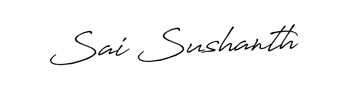 Make a beautiful signature design for name Sai Sushanth. With this signature (Antro_Vectra_Bolder) style, you can create a handwritten signature for free. Sai Sushanth signature style 7 images and pictures png