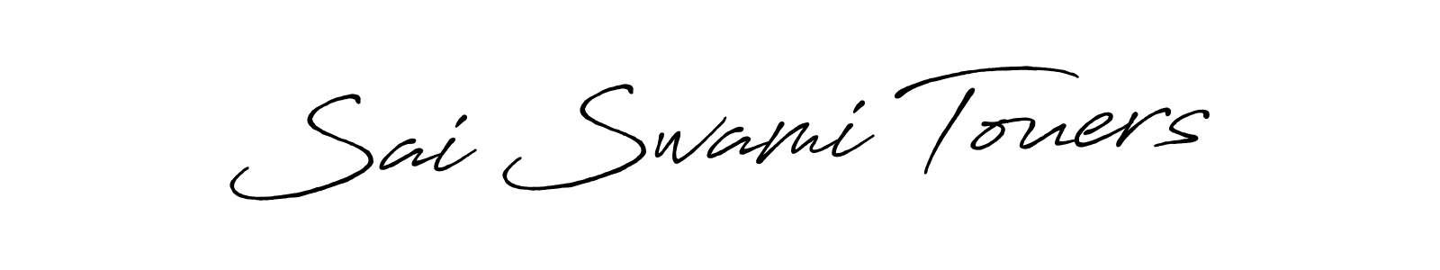 Make a beautiful signature design for name Sai Swami Touers. With this signature (Antro_Vectra_Bolder) style, you can create a handwritten signature for free. Sai Swami Touers signature style 7 images and pictures png