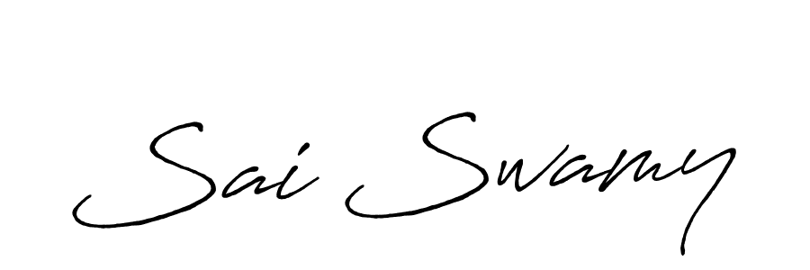 Sai Swamy stylish signature style. Best Handwritten Sign (Antro_Vectra_Bolder) for my name. Handwritten Signature Collection Ideas for my name Sai Swamy. Sai Swamy signature style 7 images and pictures png