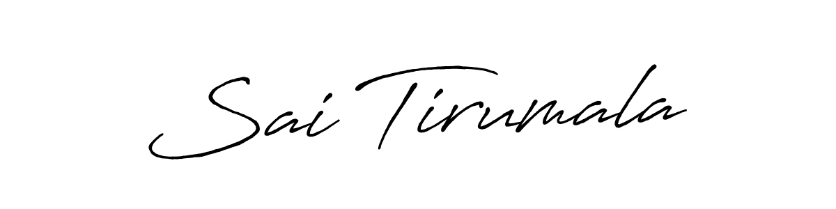 Create a beautiful signature design for name Sai Tirumala. With this signature (Antro_Vectra_Bolder) fonts, you can make a handwritten signature for free. Sai Tirumala signature style 7 images and pictures png