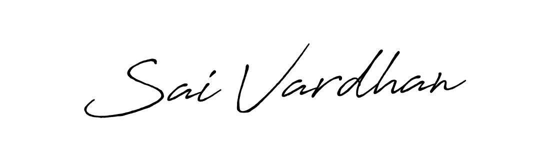 Create a beautiful signature design for name Sai Vardhan. With this signature (Antro_Vectra_Bolder) fonts, you can make a handwritten signature for free. Sai Vardhan signature style 7 images and pictures png