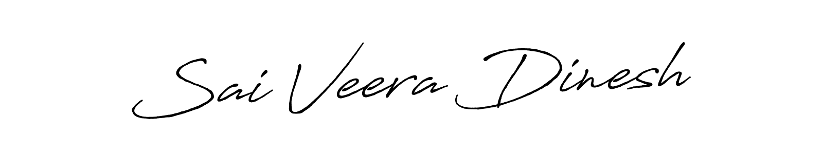 Sai Veera Dinesh stylish signature style. Best Handwritten Sign (Antro_Vectra_Bolder) for my name. Handwritten Signature Collection Ideas for my name Sai Veera Dinesh. Sai Veera Dinesh signature style 7 images and pictures png