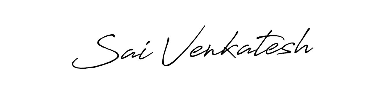 Also we have Sai Venkatesh name is the best signature style. Create professional handwritten signature collection using Antro_Vectra_Bolder autograph style. Sai Venkatesh signature style 7 images and pictures png