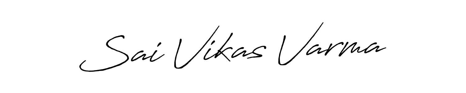 How to make Sai Vikas Varma signature? Antro_Vectra_Bolder is a professional autograph style. Create handwritten signature for Sai Vikas Varma name. Sai Vikas Varma signature style 7 images and pictures png