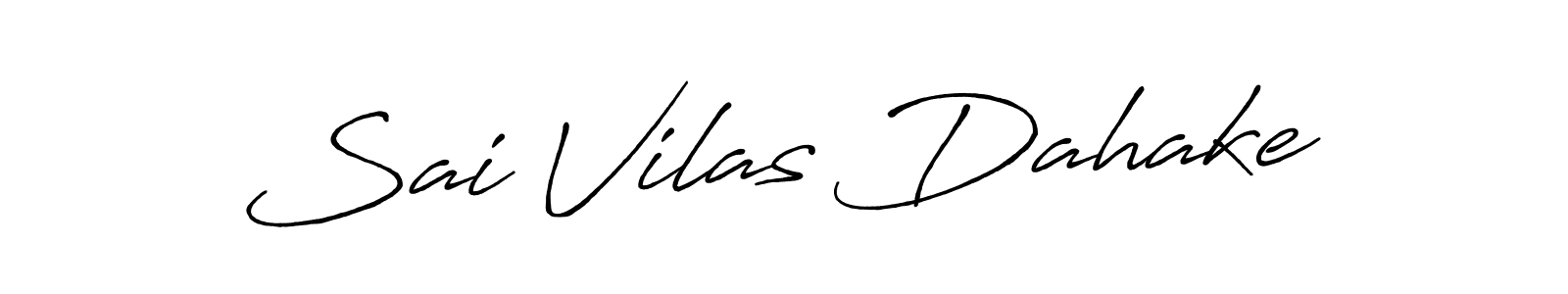 Similarly Antro_Vectra_Bolder is the best handwritten signature design. Signature creator online .You can use it as an online autograph creator for name Sai Vilas Dahake. Sai Vilas Dahake signature style 7 images and pictures png