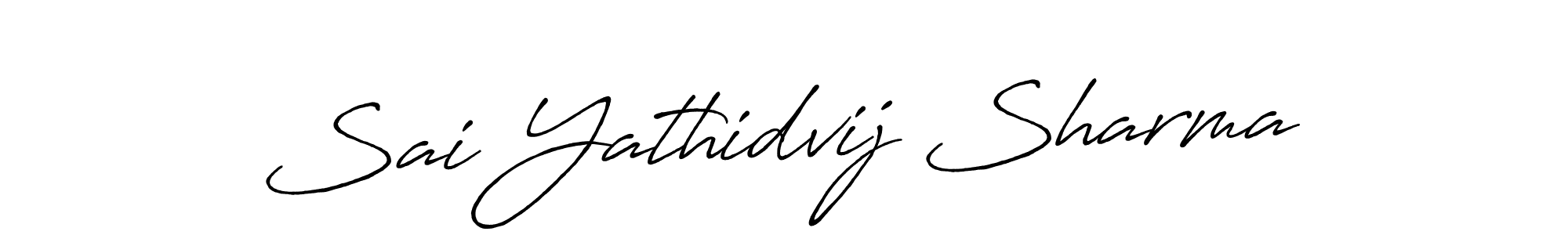 Design your own signature with our free online signature maker. With this signature software, you can create a handwritten (Antro_Vectra_Bolder) signature for name Sai Yathidvij Sharma. Sai Yathidvij Sharma signature style 7 images and pictures png