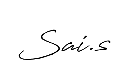 How to make Sai.s signature? Antro_Vectra_Bolder is a professional autograph style. Create handwritten signature for Sai.s name. Sai.s signature style 7 images and pictures png