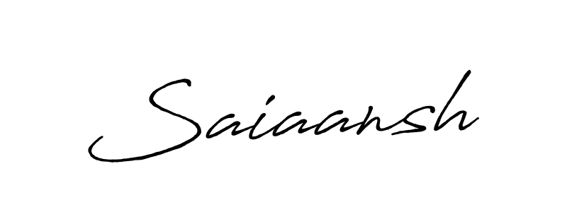 Design your own signature with our free online signature maker. With this signature software, you can create a handwritten (Antro_Vectra_Bolder) signature for name Saiaansh. Saiaansh signature style 7 images and pictures png