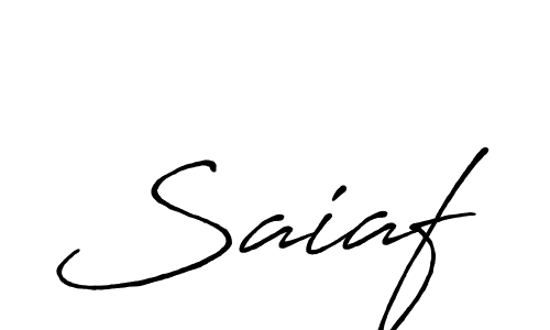 It looks lik you need a new signature style for name Saiaf. Design unique handwritten (Antro_Vectra_Bolder) signature with our free signature maker in just a few clicks. Saiaf signature style 7 images and pictures png