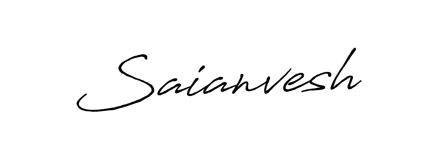 You should practise on your own different ways (Antro_Vectra_Bolder) to write your name (Saianvesh) in signature. don't let someone else do it for you. Saianvesh signature style 7 images and pictures png