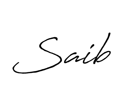 How to make Saib name signature. Use Antro_Vectra_Bolder style for creating short signs online. This is the latest handwritten sign. Saib signature style 7 images and pictures png