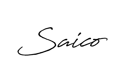 Best and Professional Signature Style for Saico. Antro_Vectra_Bolder Best Signature Style Collection. Saico signature style 7 images and pictures png