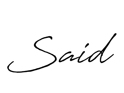 Use a signature maker to create a handwritten signature online. With this signature software, you can design (Antro_Vectra_Bolder) your own signature for name Said. Said signature style 7 images and pictures png