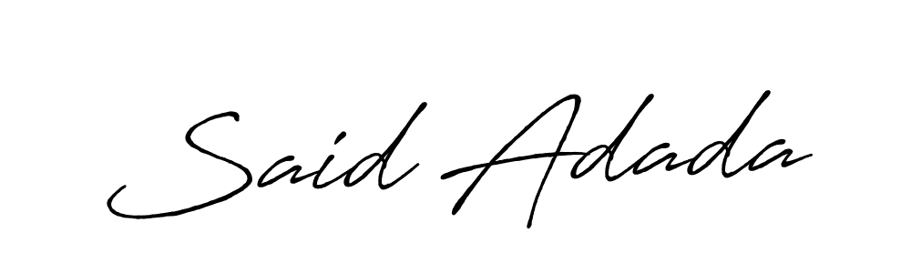 The best way (Antro_Vectra_Bolder) to make a short signature is to pick only two or three words in your name. The name Said Adada include a total of six letters. For converting this name. Said Adada signature style 7 images and pictures png