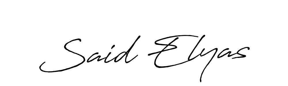 Once you've used our free online signature maker to create your best signature Antro_Vectra_Bolder style, it's time to enjoy all of the benefits that Said Elyas name signing documents. Said Elyas signature style 7 images and pictures png