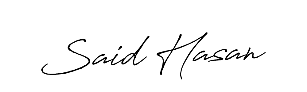 It looks lik you need a new signature style for name Said Hasan. Design unique handwritten (Antro_Vectra_Bolder) signature with our free signature maker in just a few clicks. Said Hasan signature style 7 images and pictures png