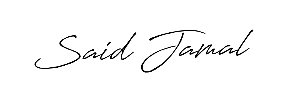 Also You can easily find your signature by using the search form. We will create Said Jamal name handwritten signature images for you free of cost using Antro_Vectra_Bolder sign style. Said Jamal signature style 7 images and pictures png