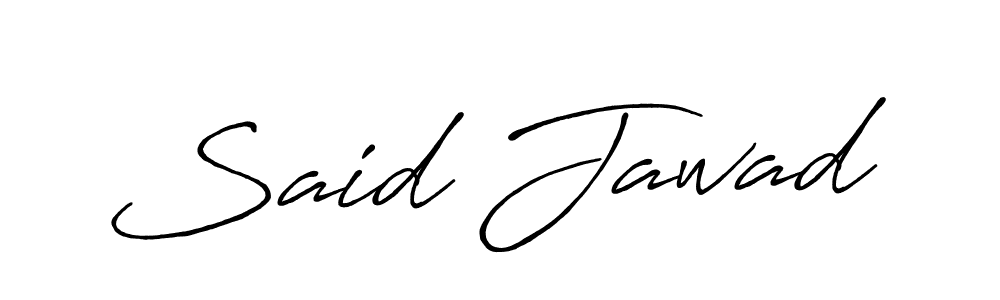 Design your own signature with our free online signature maker. With this signature software, you can create a handwritten (Antro_Vectra_Bolder) signature for name Said Jawad. Said Jawad signature style 7 images and pictures png