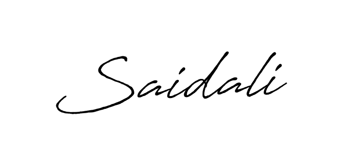 Make a beautiful signature design for name Saidali. Use this online signature maker to create a handwritten signature for free. Saidali signature style 7 images and pictures png