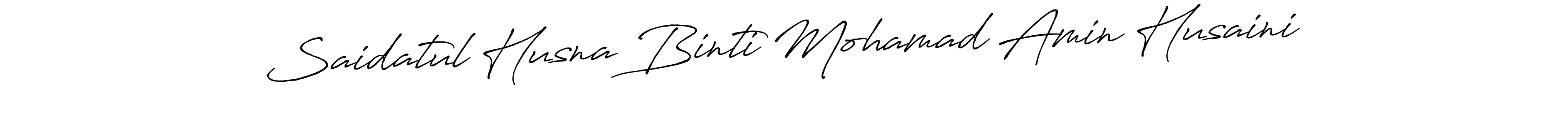 Also we have Saidatul Husna Binti Mohamad Amin Husaini name is the best signature style. Create professional handwritten signature collection using Antro_Vectra_Bolder autograph style. Saidatul Husna Binti Mohamad Amin Husaini signature style 7 images and pictures png