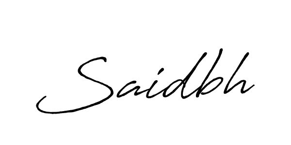Use a signature maker to create a handwritten signature online. With this signature software, you can design (Antro_Vectra_Bolder) your own signature for name Saidbh. Saidbh signature style 7 images and pictures png