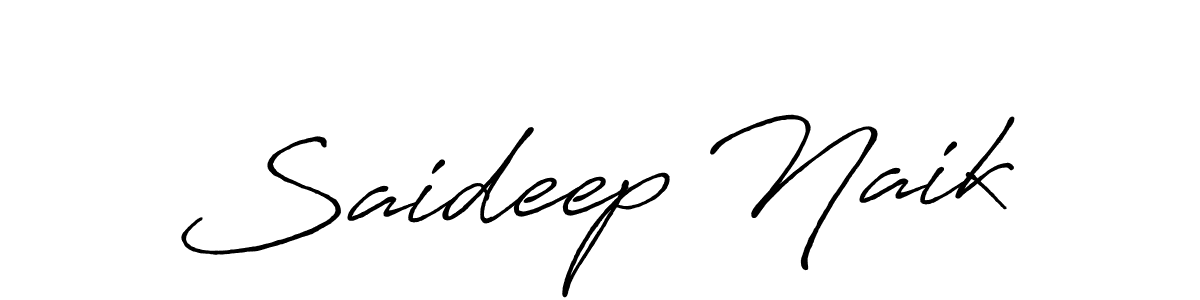 Saideep Naik stylish signature style. Best Handwritten Sign (Antro_Vectra_Bolder) for my name. Handwritten Signature Collection Ideas for my name Saideep Naik. Saideep Naik signature style 7 images and pictures png