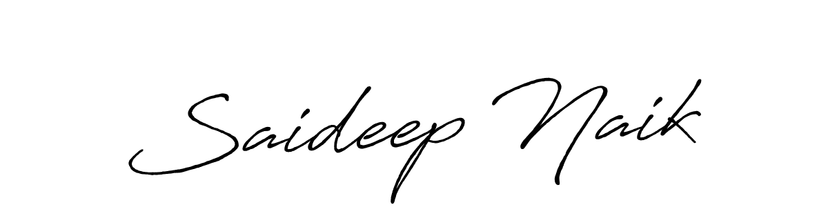 Saideep Naik stylish signature style. Best Handwritten Sign (Antro_Vectra_Bolder) for my name. Handwritten Signature Collection Ideas for my name Saideep Naik. Saideep Naik signature style 7 images and pictures png