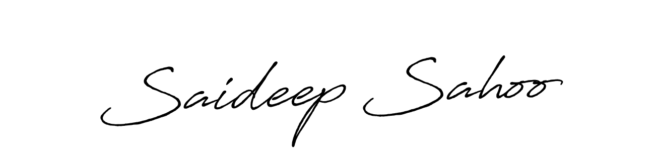 Antro_Vectra_Bolder is a professional signature style that is perfect for those who want to add a touch of class to their signature. It is also a great choice for those who want to make their signature more unique. Get Saideep Sahoo name to fancy signature for free. Saideep Sahoo signature style 7 images and pictures png