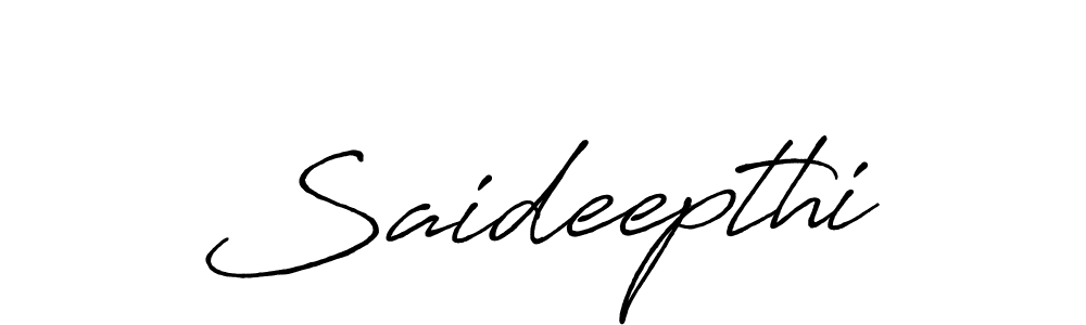 Saideepthi stylish signature style. Best Handwritten Sign (Antro_Vectra_Bolder) for my name. Handwritten Signature Collection Ideas for my name Saideepthi. Saideepthi signature style 7 images and pictures png