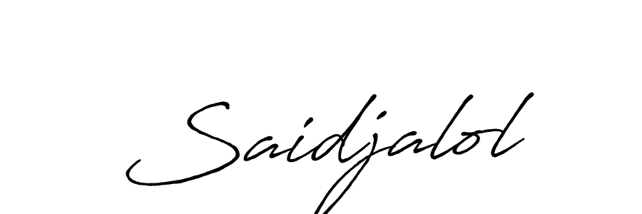 Antro_Vectra_Bolder is a professional signature style that is perfect for those who want to add a touch of class to their signature. It is also a great choice for those who want to make their signature more unique. Get Saidjalol name to fancy signature for free. Saidjalol signature style 7 images and pictures png