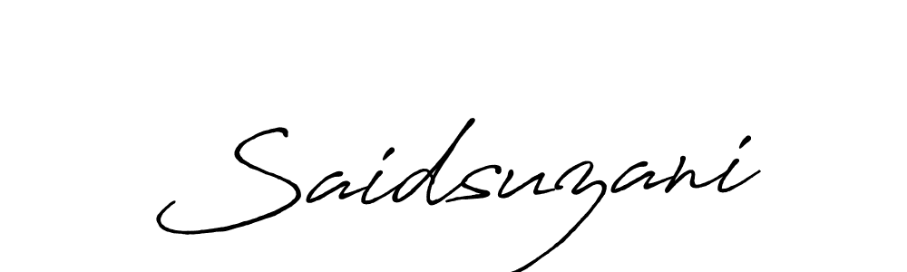 Make a short Saidsuzani signature style. Manage your documents anywhere anytime using Antro_Vectra_Bolder. Create and add eSignatures, submit forms, share and send files easily. Saidsuzani signature style 7 images and pictures png