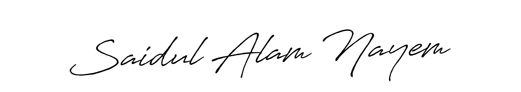 Make a beautiful signature design for name Saidul Alam Nayem. Use this online signature maker to create a handwritten signature for free. Saidul Alam Nayem signature style 7 images and pictures png