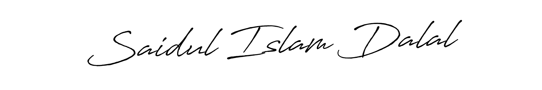 You should practise on your own different ways (Antro_Vectra_Bolder) to write your name (Saidul Islam Dalal) in signature. don't let someone else do it for you. Saidul Islam Dalal signature style 7 images and pictures png