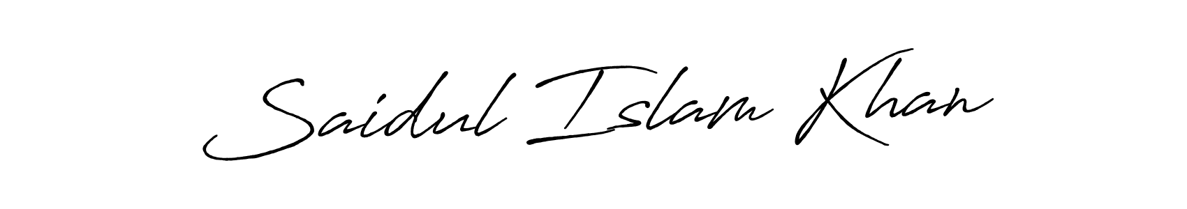 Saidul Islam Khan stylish signature style. Best Handwritten Sign (Antro_Vectra_Bolder) for my name. Handwritten Signature Collection Ideas for my name Saidul Islam Khan. Saidul Islam Khan signature style 7 images and pictures png