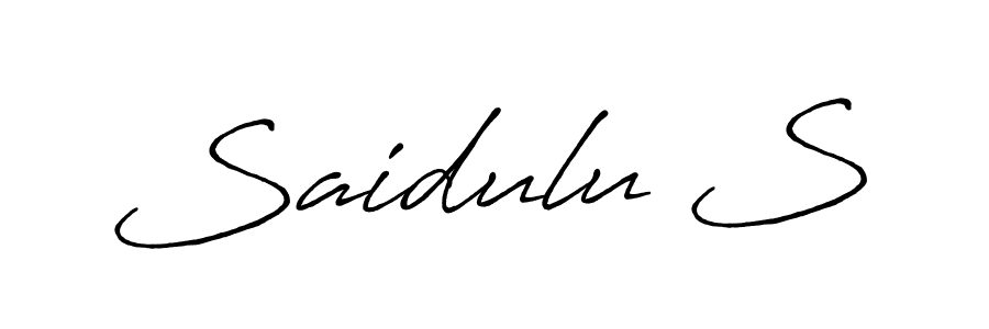 Best and Professional Signature Style for Saidulu S. Antro_Vectra_Bolder Best Signature Style Collection. Saidulu S signature style 7 images and pictures png