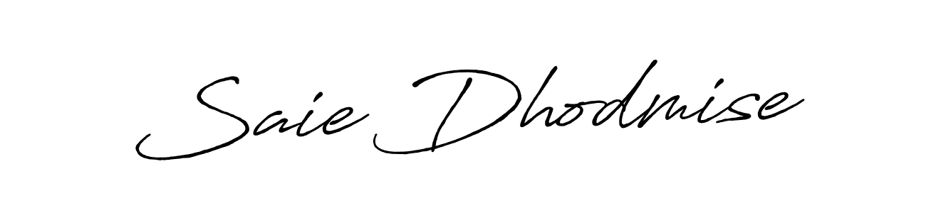 You can use this online signature creator to create a handwritten signature for the name Saie Dhodmise. This is the best online autograph maker. Saie Dhodmise signature style 7 images and pictures png